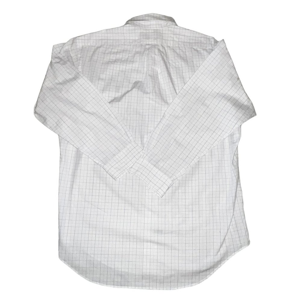 Ralph Lauren Yarmouth 100% Cotton White Pink Blue Windowpane Shirt 16 or… - Picture 8 of 8